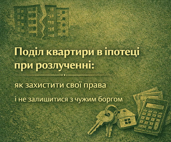 Поділ квартири в іпотеці при розлученні: як захистити свої права і не залишитися з чужим боргом